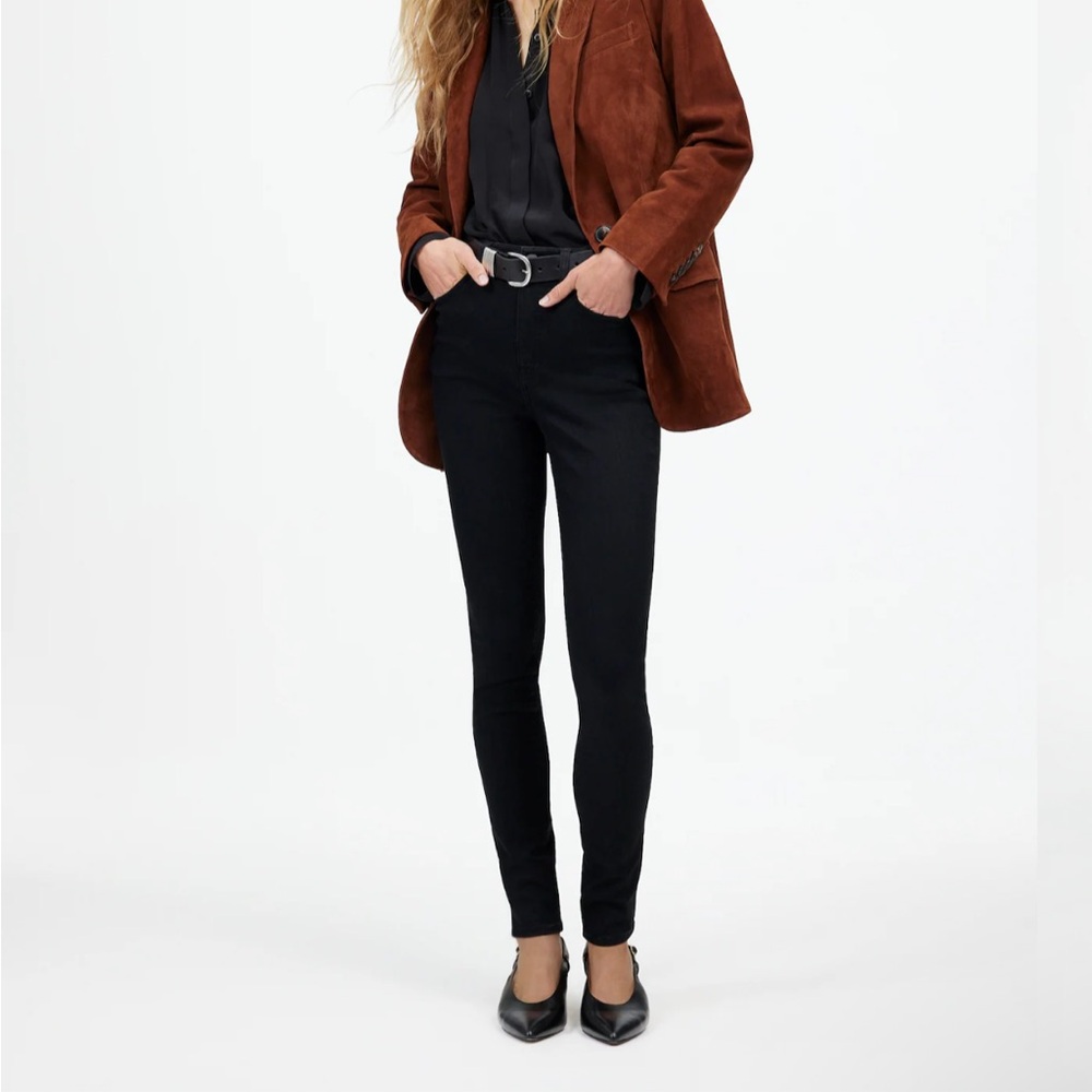 Madewell 10” High Rise Black Skinny Jeans